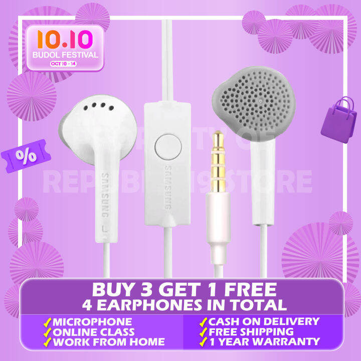 SAMSUNG EARPHONES CLASSIC ORIGINAL (Buy 3 get 1 free Bundle) Lazada PH