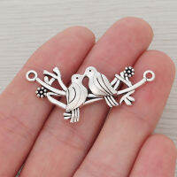 30 x Birds Charms Connector Pendants For DIY celet Jewelry Making Accessories 45x20mm