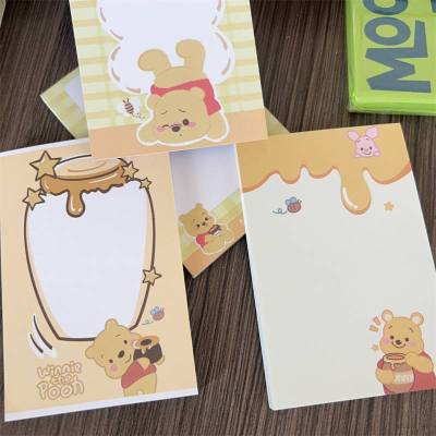 4PCS Disney Winnie sticky note cartoon cute pad Stickable note