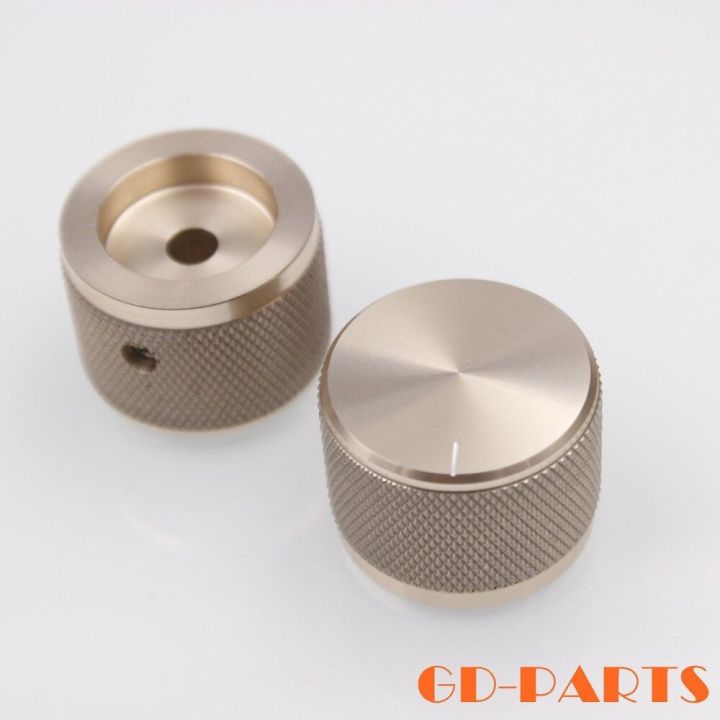 ปุ่มโพเทนชิโอมิเตอร์อลูมิเนียมแบบแข็ง-gd-parts-30x22mm-2ชิ้นสำหรับจานแผ่นเสียง-dac-เครื่องเล่นซีดีเครื่องขยายสัญญาณวิทยุเครื่องจักร-cnc