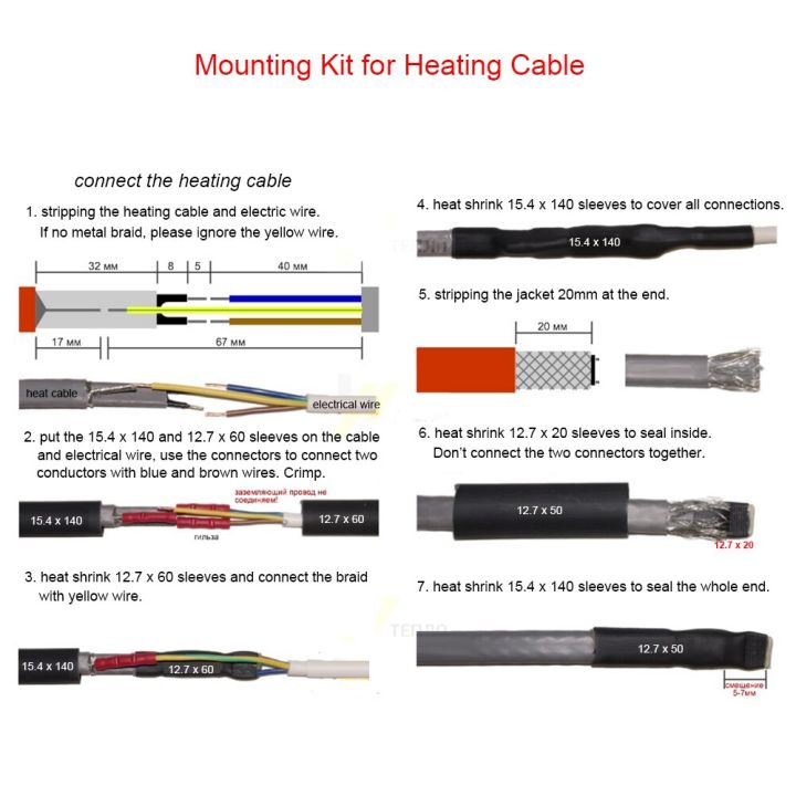 glue-inside-heat-shrinkable-tubing-sleeves-butt-splice-connector-mounting-kit-for-heating-cable-cable-management