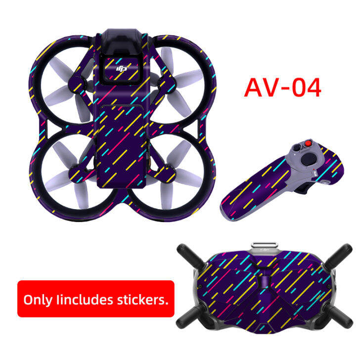 สำหรับ-dji-avata-จมูกแว่นตา2v2เที่ยวบินแว่นตาครบชุดสติกเกอร์พีวีซีกันน้ำป้องกันรอยขีดข่วนป้องกันสกินอุปกรณ์เสริม