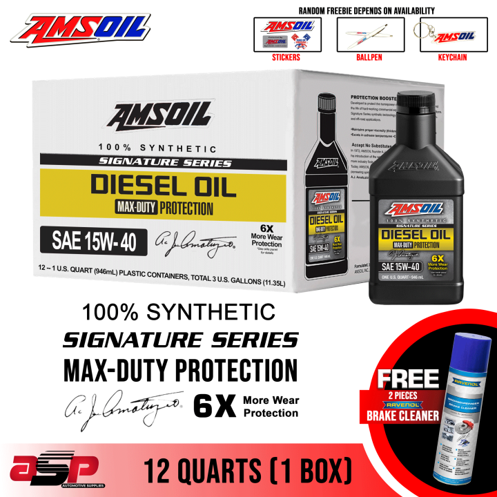 Amsoil Signature Series Max-duty 100% Synthetic Diesel Oil 1 Box (12 