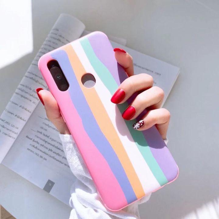 ส่งจากไทย-เคสสายรุ้ง-case-redmi8-9-9a-9c-9t-note8-note8pro-note9-note9s-note9proเคสนิ่มซิลิคอน-เคสโทรศัพท์-เคสกันกระแท