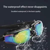 Professional Swimming Glasses Anti-fog Electroplating UV Swim Goggles With Case Earplugs Men Women Diving Water Sports Eyewear Accessories Accessories