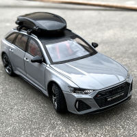 1:24ออดี้ RS6 Quattro สถานีเกวียนล้อแม็กรถสปอร์ตรุ่น D Iecasts โลหะของเล่นแข่งยานพาหนะจำลองแสงเสียงเด็ก Gifts888