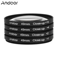 Andoer 49Mm Macro Close-Up Filter Set + 1 + 2 + 4 + 10พร้อมกระเป๋าสำหรับ Nikon Canon Sony DSLRs