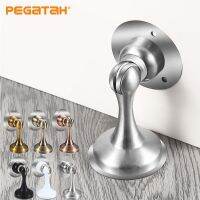 Magnetic Door Stopper Sticker Holders Catch Floor Nail-free Doorstop Hardware