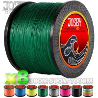 JOSBY 300M 500M 1000M  8 Strands 10-78LB New PE Braided Fishing Wire Multifilament Super Strong Fishing Line Japan Multicolour Fishing Lines