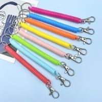 ❂ Spring Rope Key Chain Plastic Spring Mobile Phone Cord Anti-Lost Anti-theft Hold Straps Car Keychain Rope Rings Bag Accessories