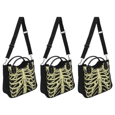 3X Luminous Gothic Skeleton Skulls Bags Rock Female Casual Women Punk Bags Fashion Handbag