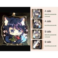 Anime Keychain Genshin Impact Venti Hutao Zhongli Diluc Xiao Man Key Chain for Women Accessories Cute Bag Pendant Key Ring Gifts