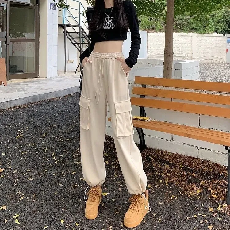 Cargo Pants Woman Long Pants Jogger Pants Women High Waist Pants Seluar  Panjang Perempuan Viral Korean Style Women Pants Fashion Trousers Women New  Style