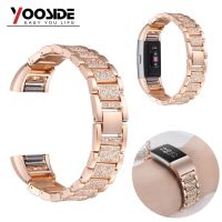 卍✔۩ Kryształ Rhinestone regulowany bransoletka do zegarka pasek duży/mały pasek dla Fitbit Charge 2 Tracker opaska na nadgarstek