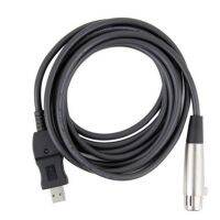 +【； USB To XLR Windows 7/VISTA/XP/2000 XLR Female Plug Durable USB 1.1/2.0 High Quality Input Cable Cord Adapter Microphone Mic Link