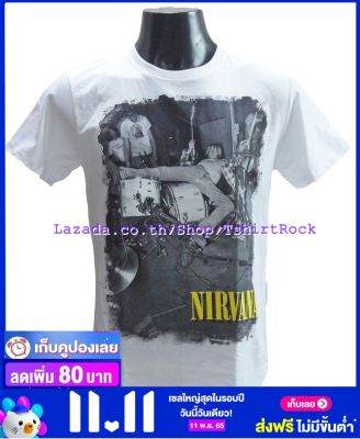 เสื้อวง NIRVANA เนอร์วานา ไซส์ยุโรป เสื้อยืดวงดนตรีร็อค เสื้อร็อค  NIR8150 ฟรีค่าส่ง