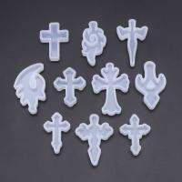 10x กระจกสำหรับ Cross คริสตัลซิลิโคนแม่พิมพ์ Handmade จี้ UV อีพ็อกซี่เรซิ่นแม่พิมพ์ BPA ฟรีสำหรับ DIY ศิลปะหัตถกรรมเครื่องประดับ Ma