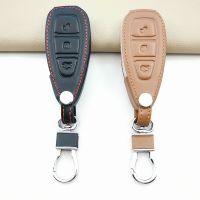 ▽✣◄ Soft Texture Leather Key Chain Ring Cover Case Holder For Ford Focus 2 3 4 MK2 MK3 MK4 Kuga Edge Mondeo Fusion Ecosport Fiesta