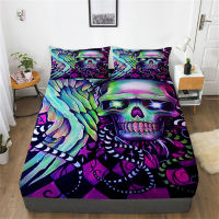 3D Print Bed Covers Color Skull Bedding Setcover Bedspreads Home Bedclothes Decoration Queen Size Comforter Cover Set