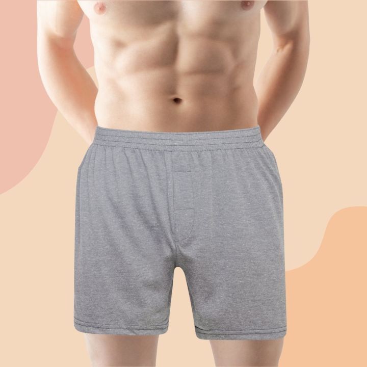 boxer-กางเกงบ๊อกเซอร์สีพื้นเนื้อนิ่มใส่สบายคุณภาพดี