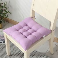 Soft Solid Color Square Shape Thicken Polyester Pad Chair Cushion Tie on Seat Dining Room Kitchen Office Decor Подушка для стула