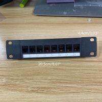 50PA 8พอร์ต CAT6 RJ45ผ่านแผงแพทช์ Coupler กับแถบด้านหลัง Wallmount หรือ Rackmount เข้ากันได้กับ Cat6 UTP STP สายเคเบิล