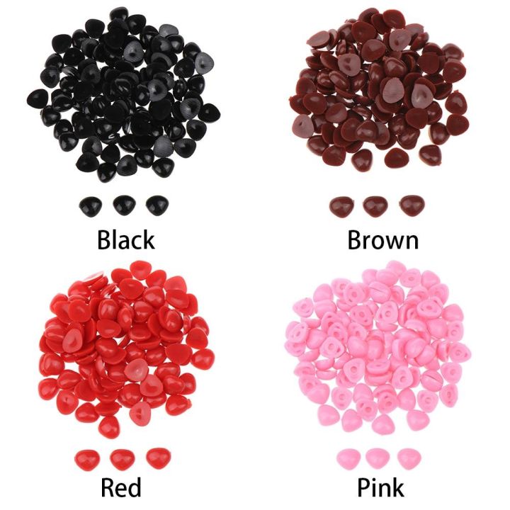 yf-hot-100pcs-plastic-noses-safety-parts-buttons-dolls-crafts-accessories