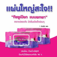 AQU ทิชชู่เปียก Pet Wipes  สุนัข  เช็ดทำความสะอาด กลิ่นแป้งเด็ก  เช็ดตัว สำหรับสุนัข แมว กระต่าย 80แผ่น/แพ็ค ผ้าเปียก  กระดาษเปียก