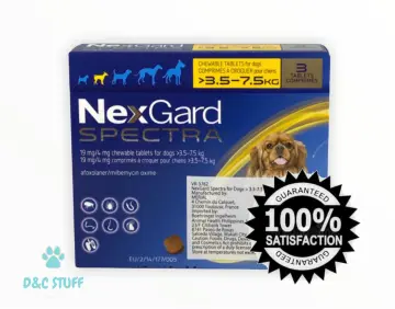 NexGard Spectra 3 Deworming Chewable Tablets for Dogs 3.6 kg-7.5