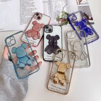 เคส TPUใสลายหมี iPHONE iP6 iP7 iP8 iPSE2 iP6PLUS iP7PLUS iP8PLUS iPXR iP11 iP11PROMAX iP12 iP12PROMAX iP13 iP13PROMAX