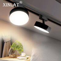 Led Downlight 220V COB Whitte Black Ceiling Rail Track Lighting Wall Lamp Rotatable Spotlights for Showroom Clothing Store