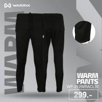 WARRIX WP-212WRACL31 กางเกงวอร์มสีดำล้วน ขาปล่อย มีซิป