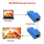 VLWOS Cáp Nối Dài HDMI HDPC Cat6 RJ45 4K Cáp Nối Dài DVD Dài Tới 30M Qua HDMI-Bộ Điều Hợp Mạng Tương Thích Với Cổng Kép Bộ Mở Rộng RJ45 Bộ Mở Rộng Wifi Bộ Mở Rộng Mạng LAN thumbnail