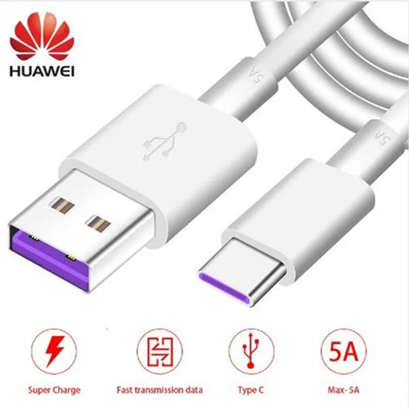 Original Huawei cable usb type c 5A fast charger cable P30 P20 Pro lite  Mate 20 10 Pro P10 Plus lite mate 40 30 USB  Type-C 