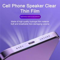 1 Set Thin Adhesive Sticker with Dust Plug Mobile Phone Speaker Charging Port Protector Phone Dust Film Phone Speaker Cover