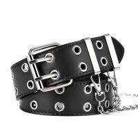 【CC】☫✲  Fashion Alloy women Belts Chain luxury for Leather New style Pin Buckle Jeans Ladies Punk