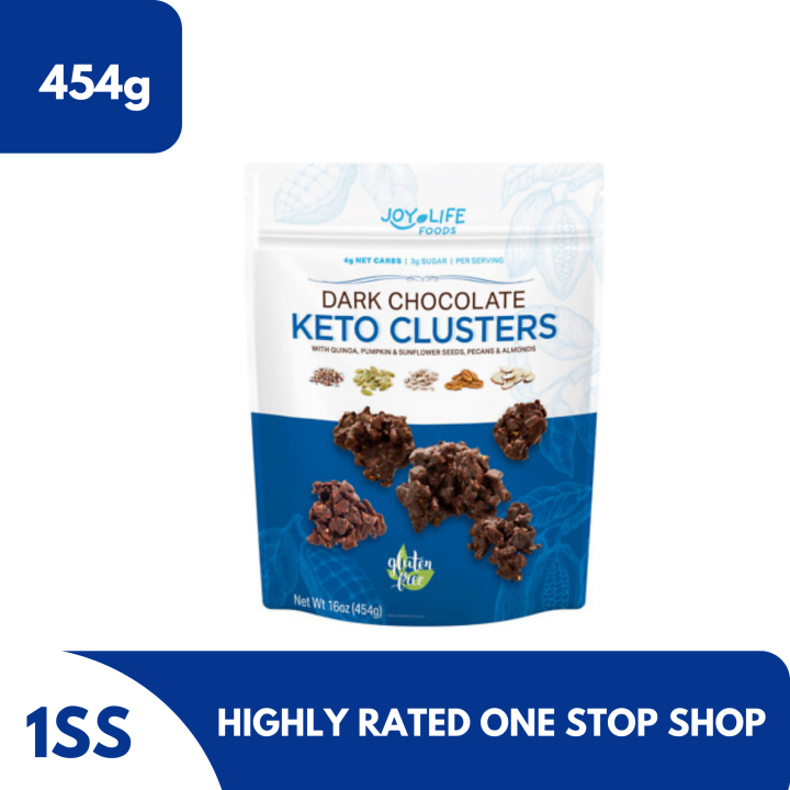 Joy Life Dark Chocolate Keto Clusters, 454g Lazada PH