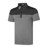 23 summer new golf sports short-sleeved mens t-shirt golf jersey summer breathable quick-drying casual T-shirt PXG1 Honma W.ANGLE FootJoy J.LINDEBERG Le Coq Amazingcre DESCENNTE℡♦