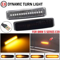 1Pair Flasher Dynamic Blinker Indicator LED Turn Signal Light Side Marker Sequential Lamp For BMW 5 Series E39 1995-2003 M5