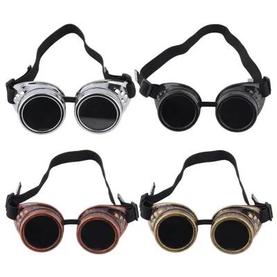 Men Gothic Eyewear Cosplay Glasses Welding Steampunk Goggles