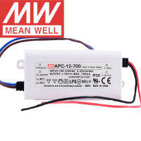 ต้นฉบับหมายถึงดี APC-12ชุด Meanwell 350mA 700mA คงที่ในปัจจุบัน12วัตต์เอาท์พุทเดียวนำแหล่งจ่ายไฟสลับ