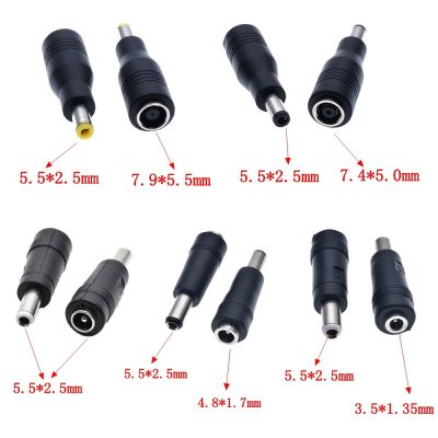 1X DC Power Male to Female 7.9*5.5 7.4 *5.0 3.5*1.35 4.8*1.7 5.5*2.5 to 5.5*2.5  Plug Converter Laptop Adapter Connector  Wires Leads Adapters