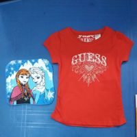 เสื้อคอกลม ผ้าเช็ดหน้า ลาย Guess Frozen