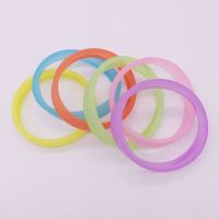 Glow In Dark Hand Bands Silicone Silicone Sweat Band Fitness Wristband Luminous Rubber Bracelets Sports Wristbands