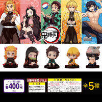 5 TeileSatz Dämon Slayer อะนิเมะ Figur Kawaii Sitzen ตำแหน่ง Kamado Tanjirou Nezuko Agatsuma Zenitsu Junge Mädchen Geschenk