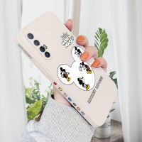 Case4you เคสสำหรับ OPPO Reno3 Reno 3 5G Reno 3 Pro 5G ลายการ์ตูนขอบซิลิโคนลายกล้องเต็ม