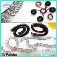 TANTUANG 5pcs เท็จ ของขวัญวันเกิด สีน้ำตาลอ่อนสีดำ ขนตาตุ๊กตา ขนตา เด็ก ของเล่น DIY อุปกรณ์เสริม