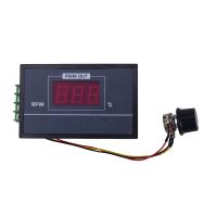 0-100 digital display stepless speed regulation 6V-60V PWM DC motor speed controller Switch controller With display case(6.5)