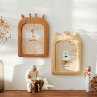 ♛❍◇ Cartoon Wood Picture Frames Home Decor Lovely Animal Wall Hanging Modern Photo Baby Room Table Ornament Living Home Decoration