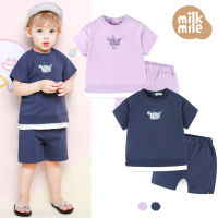 [MILKMILE]ชุดเด็ก เสื้อยืด และ กางเกงขาสั้น [Korea Brand] T-Shirt + Pants Set / MOPUSE01